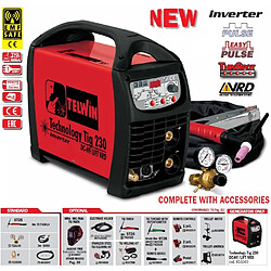 Telwin - Poste de soudage Inverter TIG 230V avec accessoires - TECHNOLOGY TIG230 DC-HF/LIFT VRD