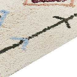 Avis Beliani Tapis en coton 80 x 150 cm beige CORUM