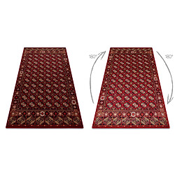 RUGSX Tapis en laine OMEGA BUCHARA Cadre, cercles rubis 200x300 cm