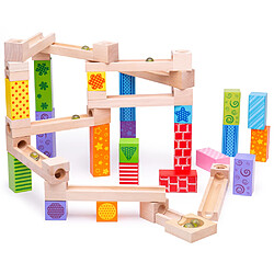 Bigjigs Toys Ensemble de jeu Marble Run de 53 pièces