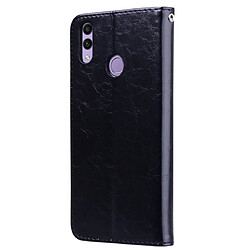 Wewoo Housse Coque Business Style Oil Wax Texture en cuir à rabat horizontal pour Huawei Honor 8Cavec support et fentes cartes et portefeuille noir