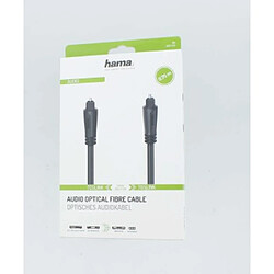 HAMA Câble audio à fibres optiques, fiche mâle ODT (Toslink), 0,75 m