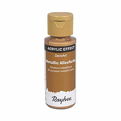 Rayher Peinture acrylique tous usages métallique 59 ml - Doré orange