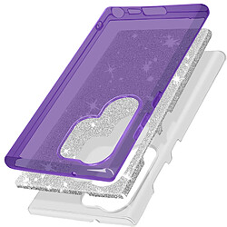 Avis Avizar Coque Paillette pour Samsung Galaxy S23 Ultra Semi-rigide Spark Case violet