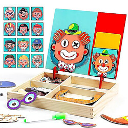 Acheter Universal Puzzle magnétique en bois pour enfants Puzzle à dessiner Jeux pour enfants Éducation pour bébé