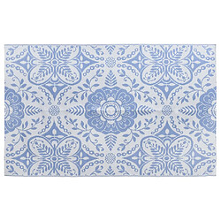 vidaXL Tapis d'extérieur Bleu azuré 190x290 cm PP