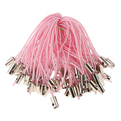 100pcs mobile téléphone portable tressé cordons de lanière de lanière dangle sangles rose