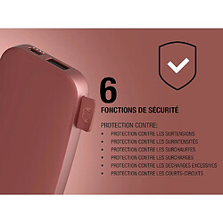 Acheter SANAG Powerbank 6000 Mah - Usb-C In & Out - Batterie Externe - Chargement Rapide - 6 Fonctions De Sécurité - Design Compact (Safari Red)