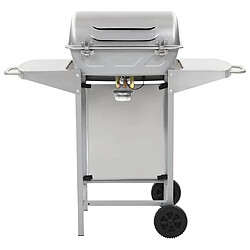 Avis vidaXL Barbecue à gaz avec 2 zones de cuisson Acier Argenté