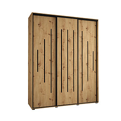 Abiks Meble Armoire Davos 12 À Portes Coulissantes 235,2/190/60 3 Portes