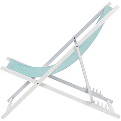 Beliani Chaise longue Métal Turquoise LOCRI II pas cher