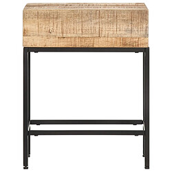 vidaXL Table d'appoint 40x30x50 cm Bois massif de manguier brut