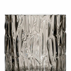 Avis BigBuy Home Vase Gris Verre 12 x 12 x 12 cm