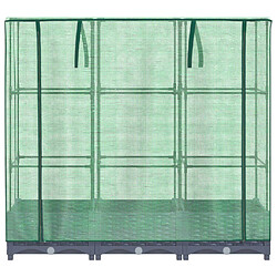 Avis vidaXL Jardinière surélevée avec housse aspect rotin 120x40x123 cm