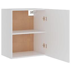 vidaXL Armoire suspendu blanc 50x31x60 cm bois d’ingénierie pas cher