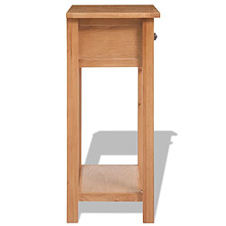 Avis Helloshop26 Table de nuit chevet commode armoire meuble chambre console 50 x 32 x 75 cm bois de chêne massif 1402150