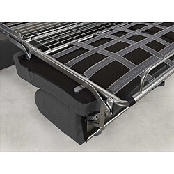 Inside 75 Canapé convertible NIGHT express 140 cm matelas 14 cm gris anthracite pas cher