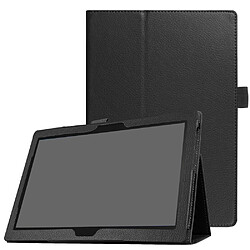 Etui en PU litchi universel stand grainnoir pour votre Lenovo Tab 4 10 Plus