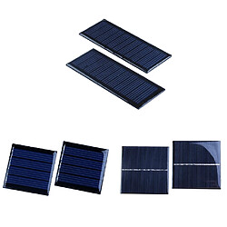 Panneau solaire polycristallin de 2pieces 5.5v / 2v 60ma pour le modèle d'avion diy 2v