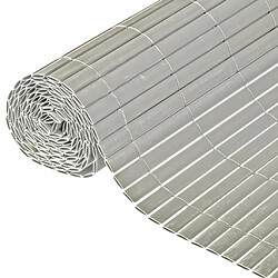 Nature Écran de jardin à double face PVC 1x3 m Gris