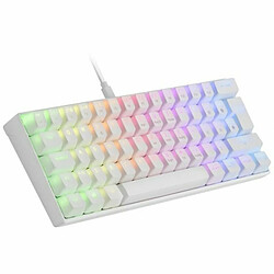 Clavier Mars Gaming MKMINIWRES Espagnol Qwerty Blanc