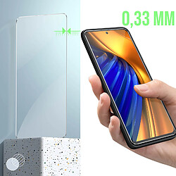 Avizar Verre Trempé pour Xiaomi Poco F4 Dureté 9H Anti-rayures Anti-traces transparent pas cher