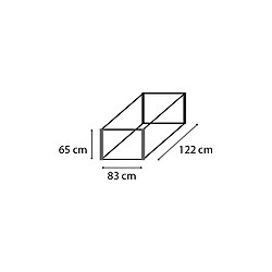 Avis Vitavia Potager surélévé pour serre Gaia Jumbo noir.
