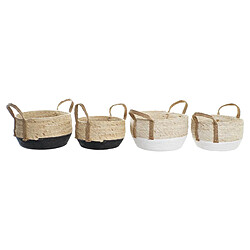 Set de basket DKD Home Decor Fibre (33 x 33 x 20 cm) (2 Unités)