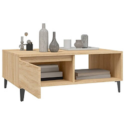 Acheter Maison Chic Table basse,Table Console Table d'appoint, Table pour salon Chêne sonoma 90x60x35 cm Aggloméré -MN70127