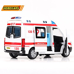 Universal Haute simulation 1/32 modèle de moulage sous pression voiture jouet ambulance alliage métallique retiré voiture jouet cadeau enfant véhicule