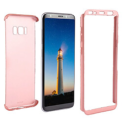 Wewoo Coque or rose pour Samsung Galaxy S8 + / G955 360 Degrés couverture complète détachable housse de protection