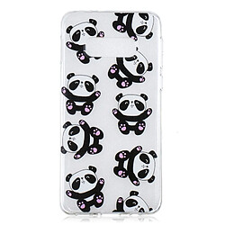 Wewoo Coque Fashion Etui de protection en TPU peint pour Galaxy S10e motif Ourson câlin