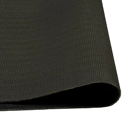 Avis vidaXL Tapis de cuisine lavable imprimé tasse noir 45x150 cm velours