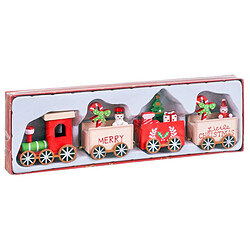 BigBuy Home Décorations de Noël Multicouleur Train 24,5 x 6,5 x 3 cm