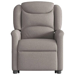 Acheter vidaXL Fauteuil inclinable de massage électrique Taupe Tissu