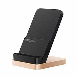 Chrono Pour Xiaomi 55W Chargeur sans fil vertical avec refroidissement par air, chargeur rapide pour Xiaomi 10, iPhone,(noir)