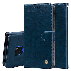 Wewoo Etui à rabat horizontal en cuir de style business à texture de cire pour Huawei compagnon 20, avec support