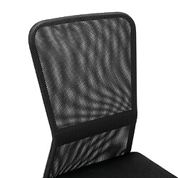 Maison Chic Chaise Gaming | Chaise de bureau Ergonomique Fauteuil Noir 44x52x100 cm Tissu en maille -GKD54141 pas cher