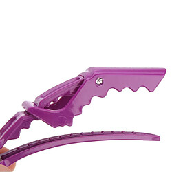 Justgreenbox 6 pièces clips de sectionnement pinces Salon de coiffure poignée de cheveux Crocodile bricolage accessoires épingles à cheveux en plastique - 32894450405