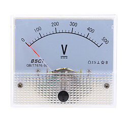 85c1 dc rectangle ampèremètre ampèremètre testeur analogique panneau voltmètre 0-500 v