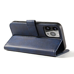 Ozzzo magnet coque elegant etui de type bibliotheque avec bequille pour iphone 13 pro bleu