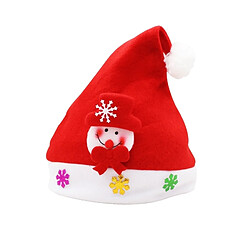 Wewoo Décoration de Noël à porter de Tissu Nappé Santa Hat Applique Motif Adulte Dressing Up Chapeau de Noël, livraison aléatoire