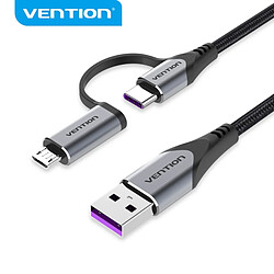 Vention Câble 2-en-1 USB-A vers USB-C / Micro-B