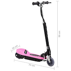 vidaXL Trottinette électrique 120 W Rose pas cher