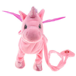 Avis peluche peluche animal licorne musical cheval jouet electrique marche cheval rose