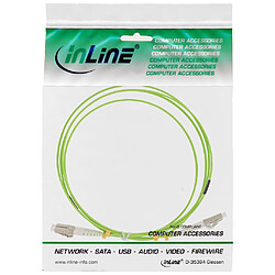 Câble duplex optique en fibre InLine® LC / LC 50 / 125µm OM5 10m