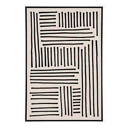 Epikasa Lipari Impression sur toile - Coton, MDF - Couleurs noir, beige - Dimensions 4x60x90 cm