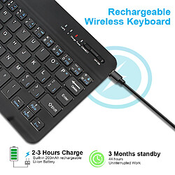 Mini Bluetooth Clavier Clavier sans fil 10 en noir pas cher