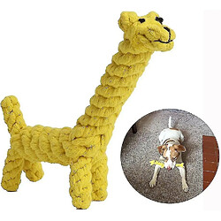 Corde De Jouet Pour Chiens Corde à Mâcher Tissée Corde De Girafe Mordante Pour Chien Nettoyage Des Dents Ensemble De