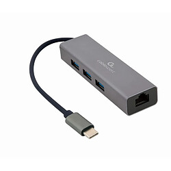 Gembird A-CMU3-LAN-01 Adaptateur réseau Gigabit USB-C avec hub USB 3.1 à 3 ports